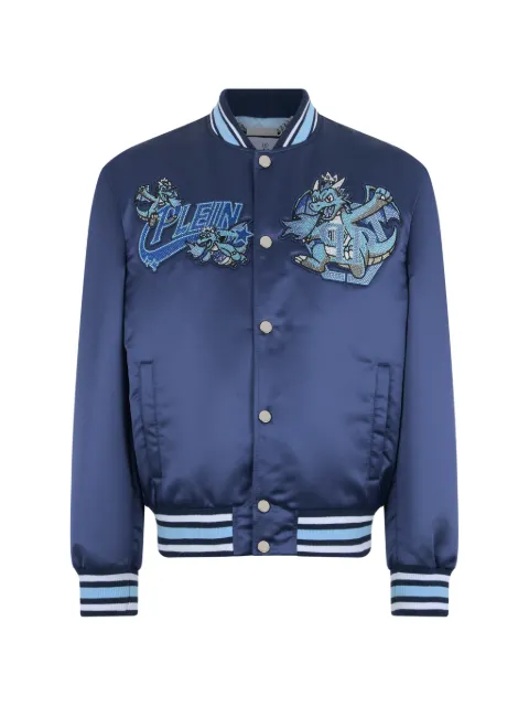 Philipp Plein satin bomber Plein Dragon Stones