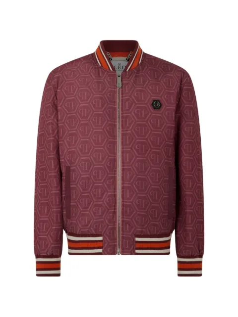 Philipp Plein nylon bomber all-over monogram