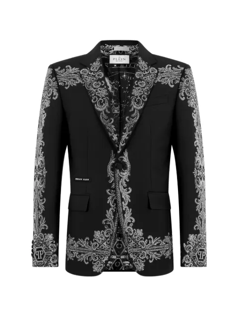 Philipp Plein Baroque strass-embellished blazer