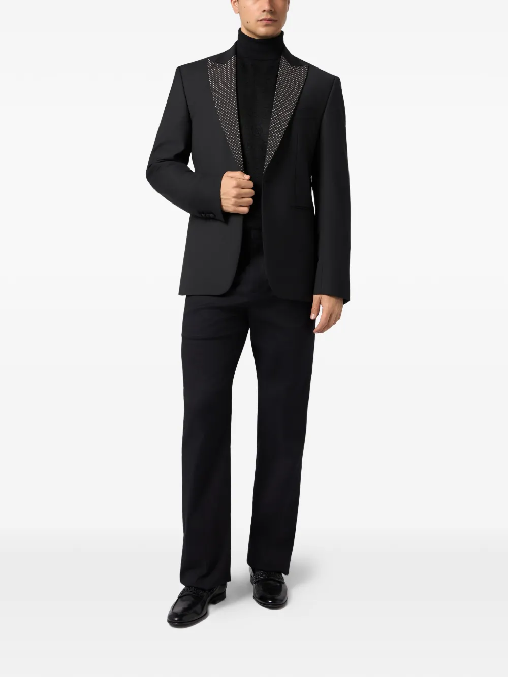 Philipp Plein Verfraaide blazer met knopen Zwart
