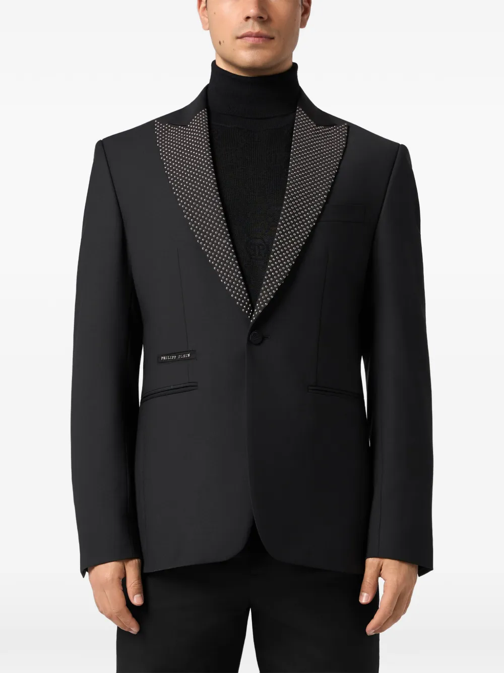 Philipp Plein Verfraaide blazer met knopen Zwart