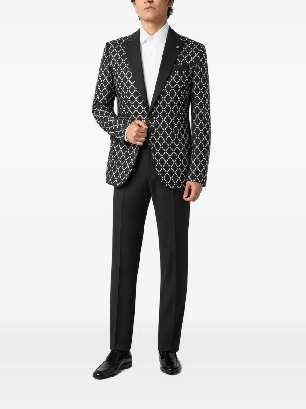Philipp Plein Blazer verfraaid met stras Zwart