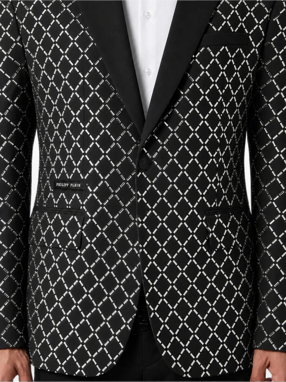 Philipp Plein Blazer verfraaid met stras Zwart