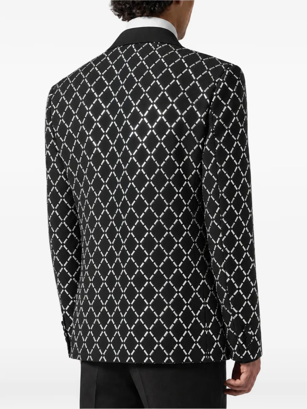 Philipp Plein Blazer verfraaid met stras Zwart