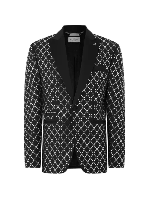 Philipp Plein blazer con detalles de strass