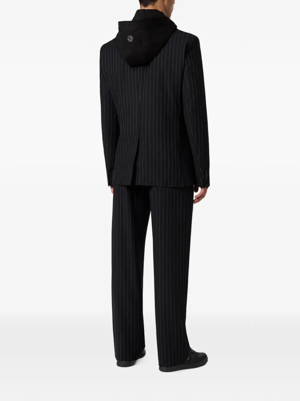 Philipp Plein Broek met krijtstreep Zwart