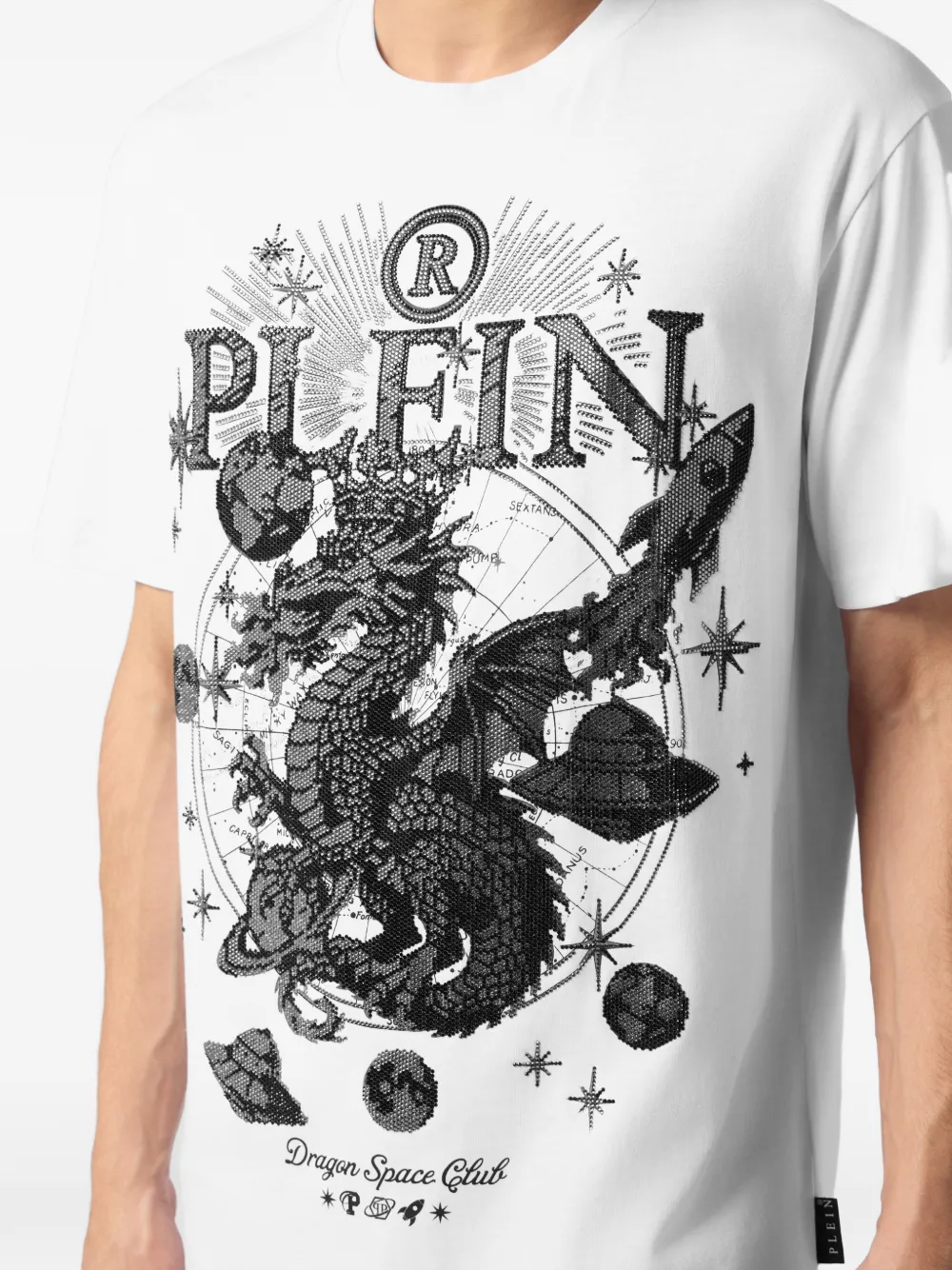 Philipp Plein T-shirt met stras Wit