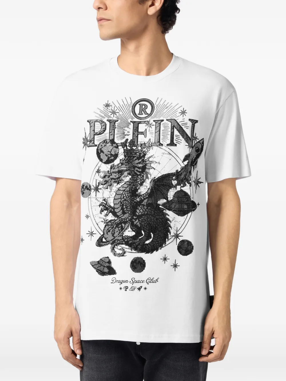 Philipp Plein T-shirt met stras Wit