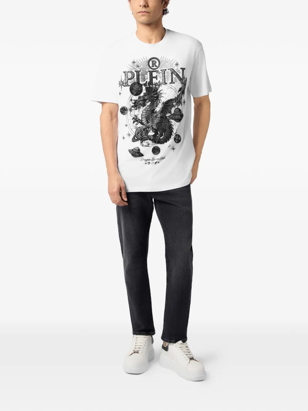 Philipp Plein T-shirt met stras Wit