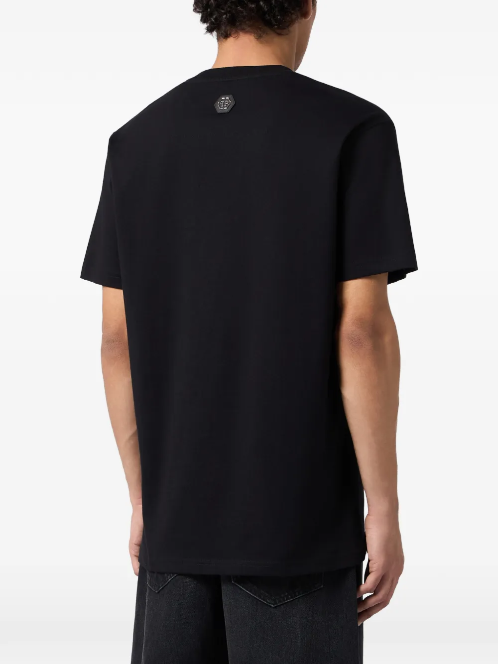Philipp Plein Hexagon T-shirt met print Zwart
