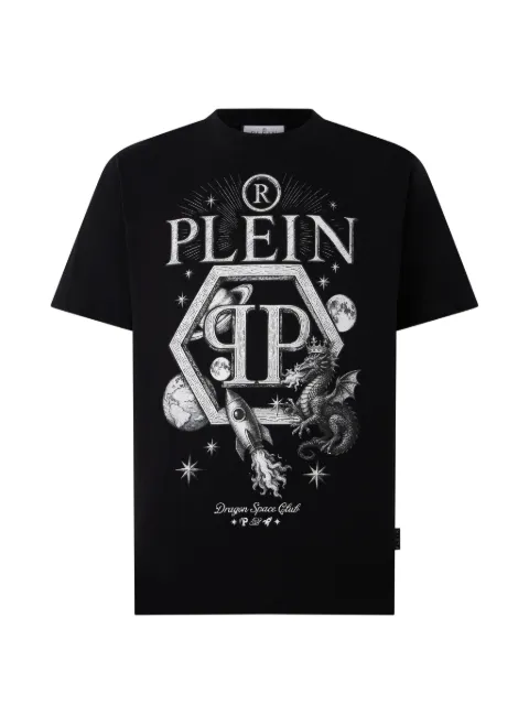 Philipp Plein t-shirt Hexagon à imprimé dragon