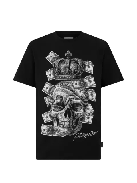 Philipp Plein playera con detalle Skull
