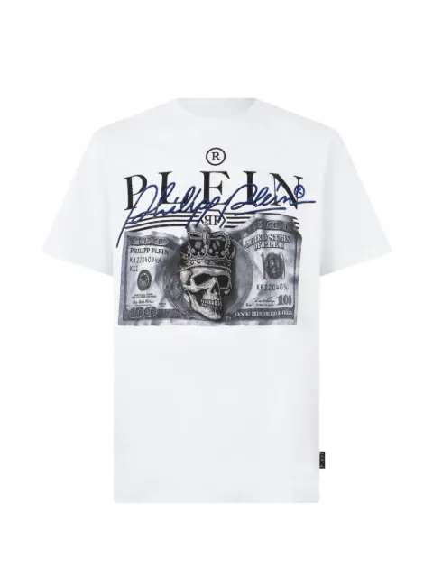Philipp Plein round-neck dollar-detail T-shirt