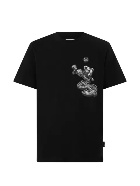 Philipp Plein t-shirt à patch Teddy Dollar