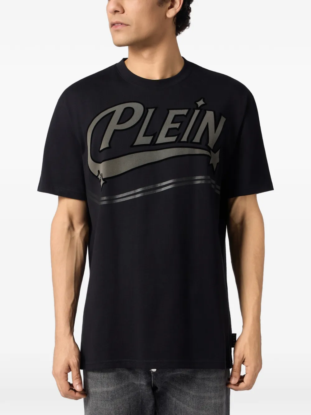 Philipp Plein T-shirt met logoprint Zwart