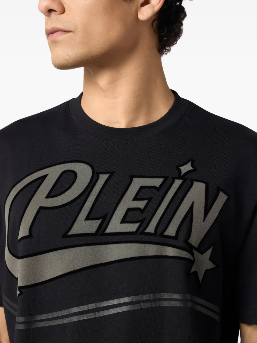 Philipp Plein T-shirt met logoprint Zwart