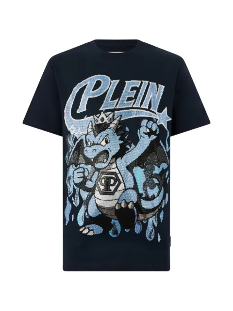 Philipp Plein Camiseta Big Dragon com strass