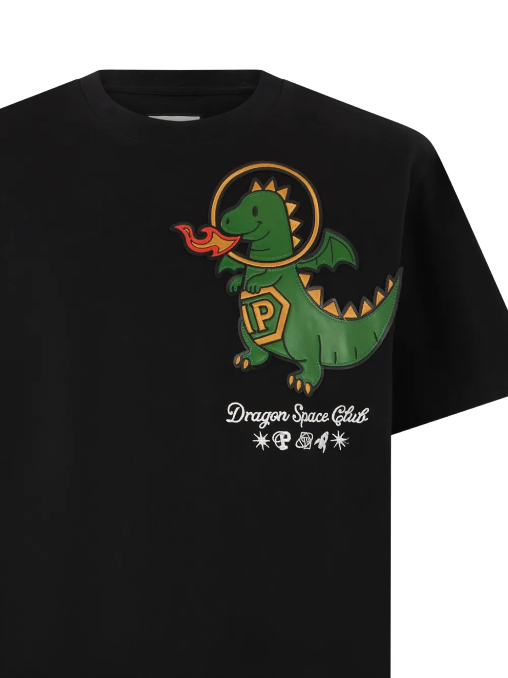 Philipp Plein Dragon Space Club T-shirt met korte mouwen Zwart