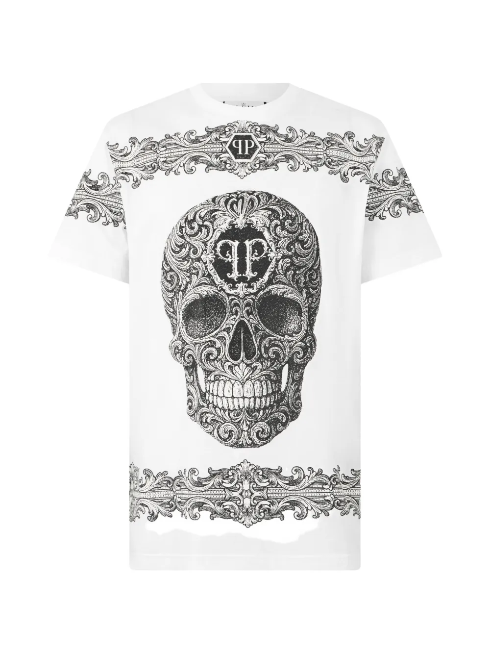 Philipp Plein T-shirt Baroque Skull - Bianco