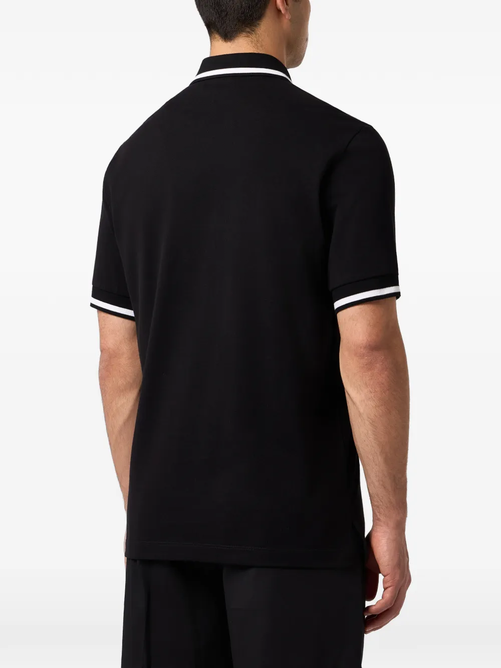 Philipp Plein Poloshirt met logoplakkaat Zwart