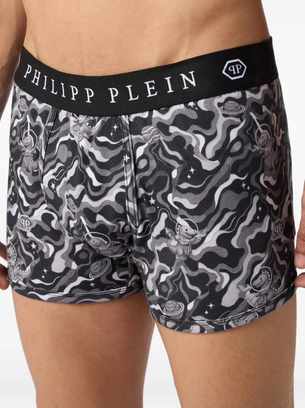 Philipp Plein Baby Dragon boxershorts Zwart