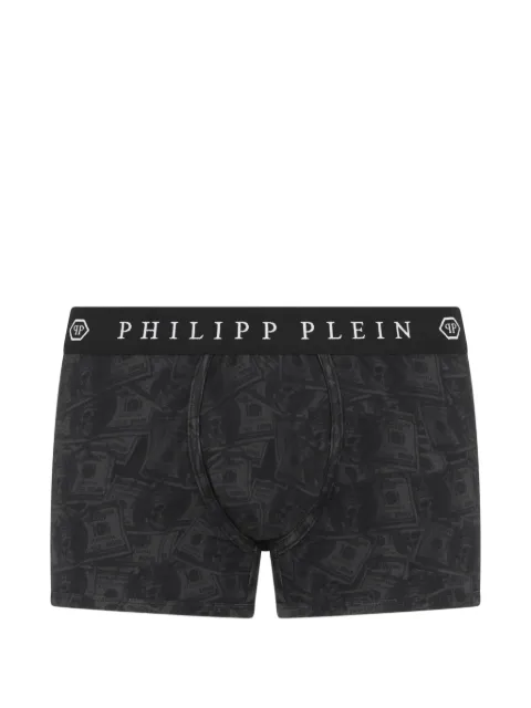 Philipp Plein Boxer con stampa dollaro
