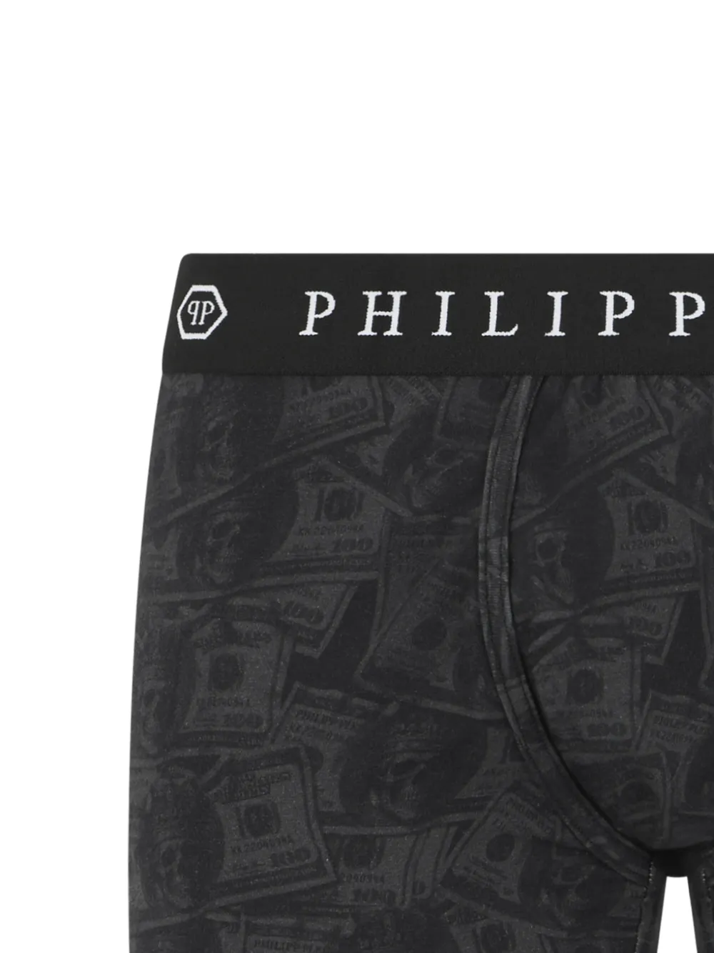 Philipp Plein Boxershorts met dollarprint Zwart