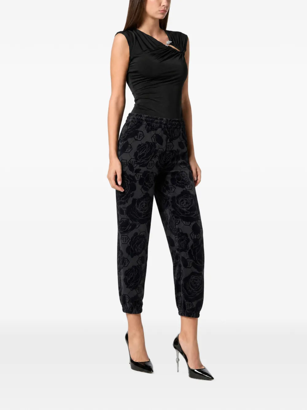 Philipp Plein Joggingbroek met monogram Grijs