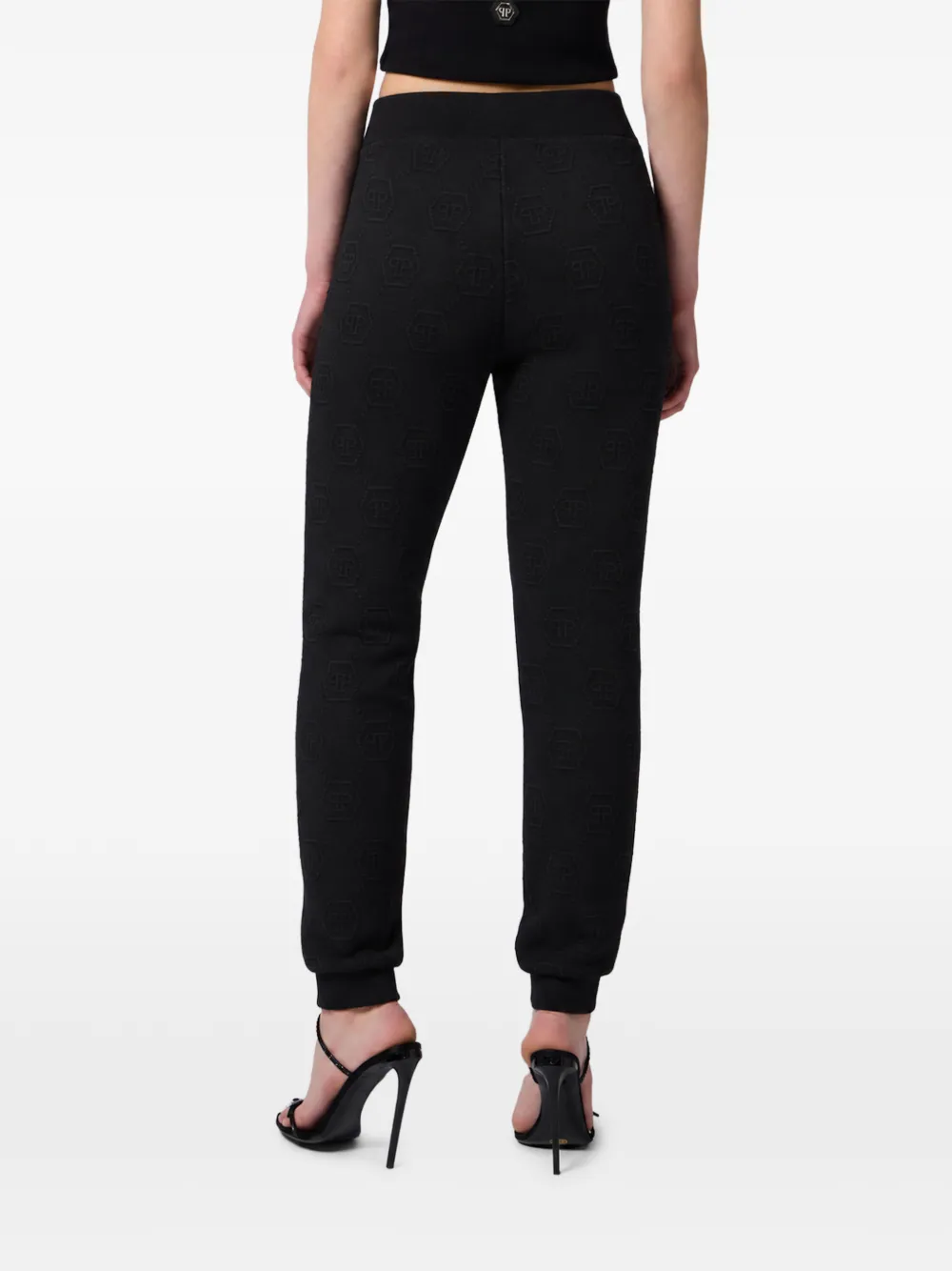 Philipp Plein Trainingsbroek met monogram Zwart