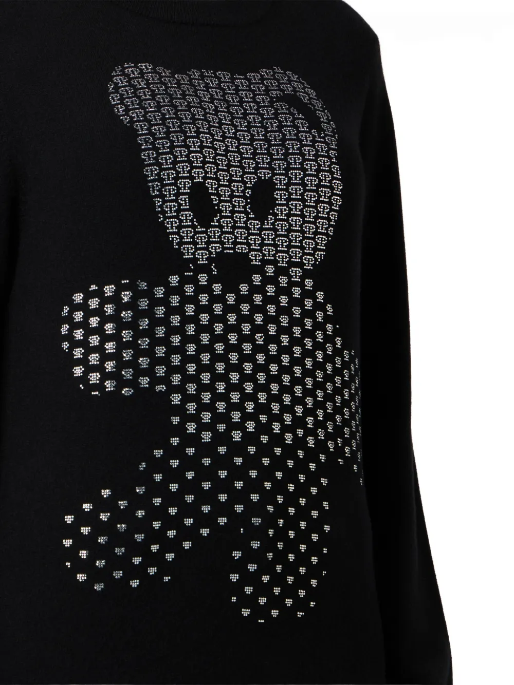 Philipp Plein Teddy trui verfraaid met kristallen Zwart