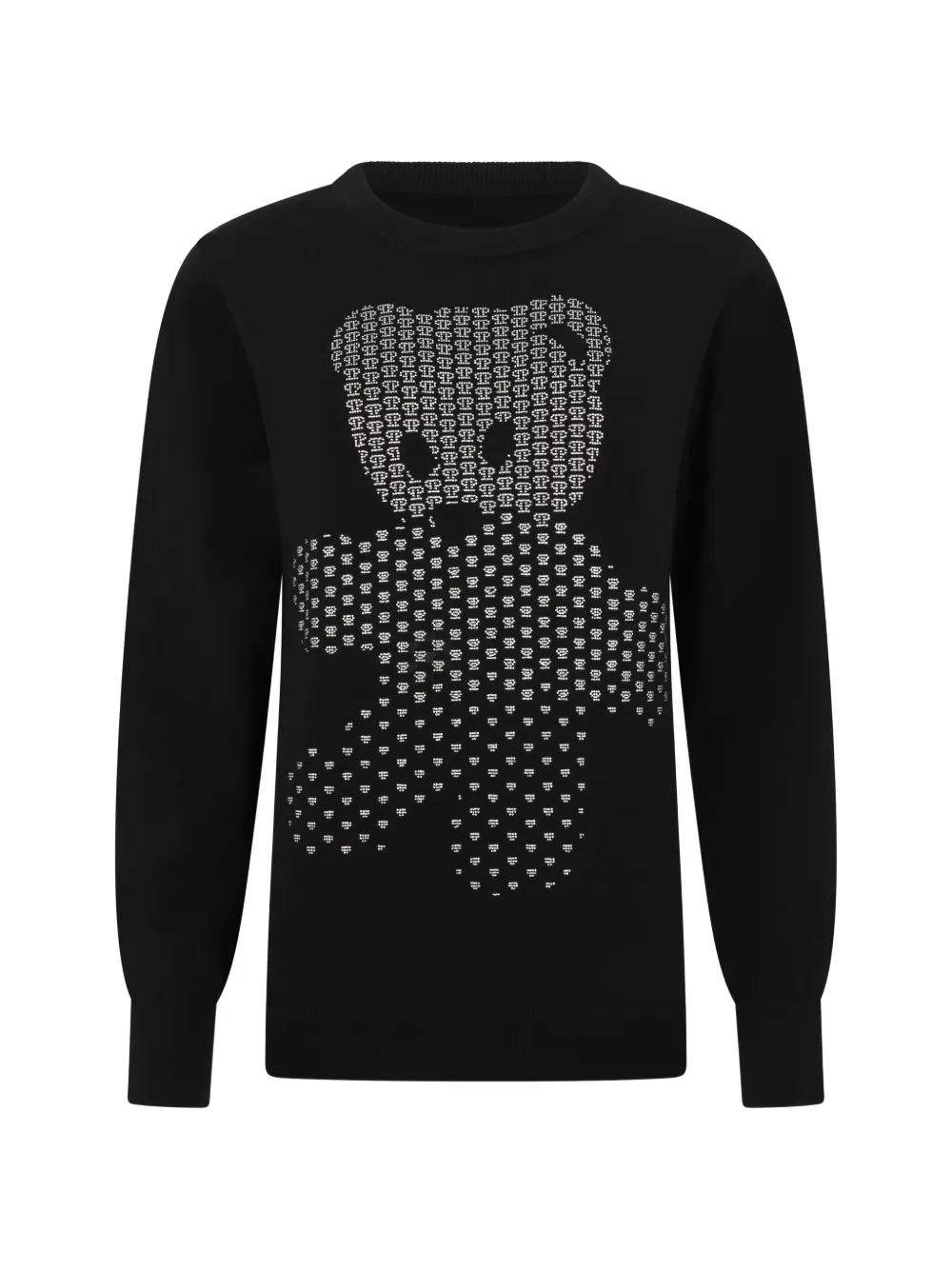 Philipp Plein Teddy Pullover mit Kristallen - Schwarz