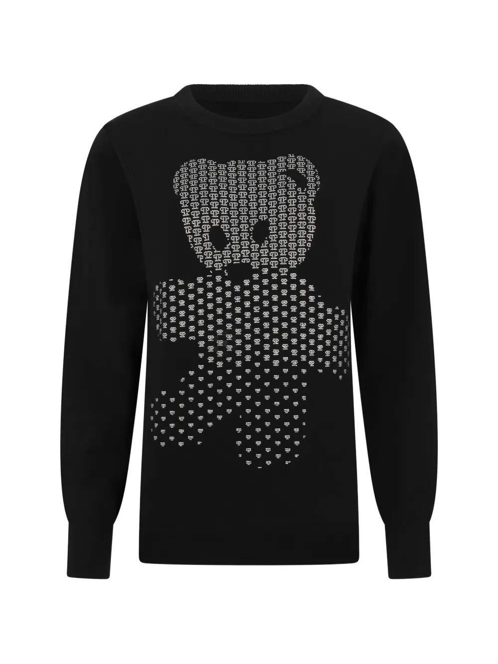 Philipp Plein Teddy trui verfraaid met kristallen Zwart