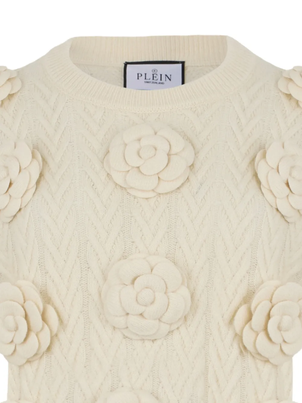 Philipp Plein Trui met ronde hals Beige