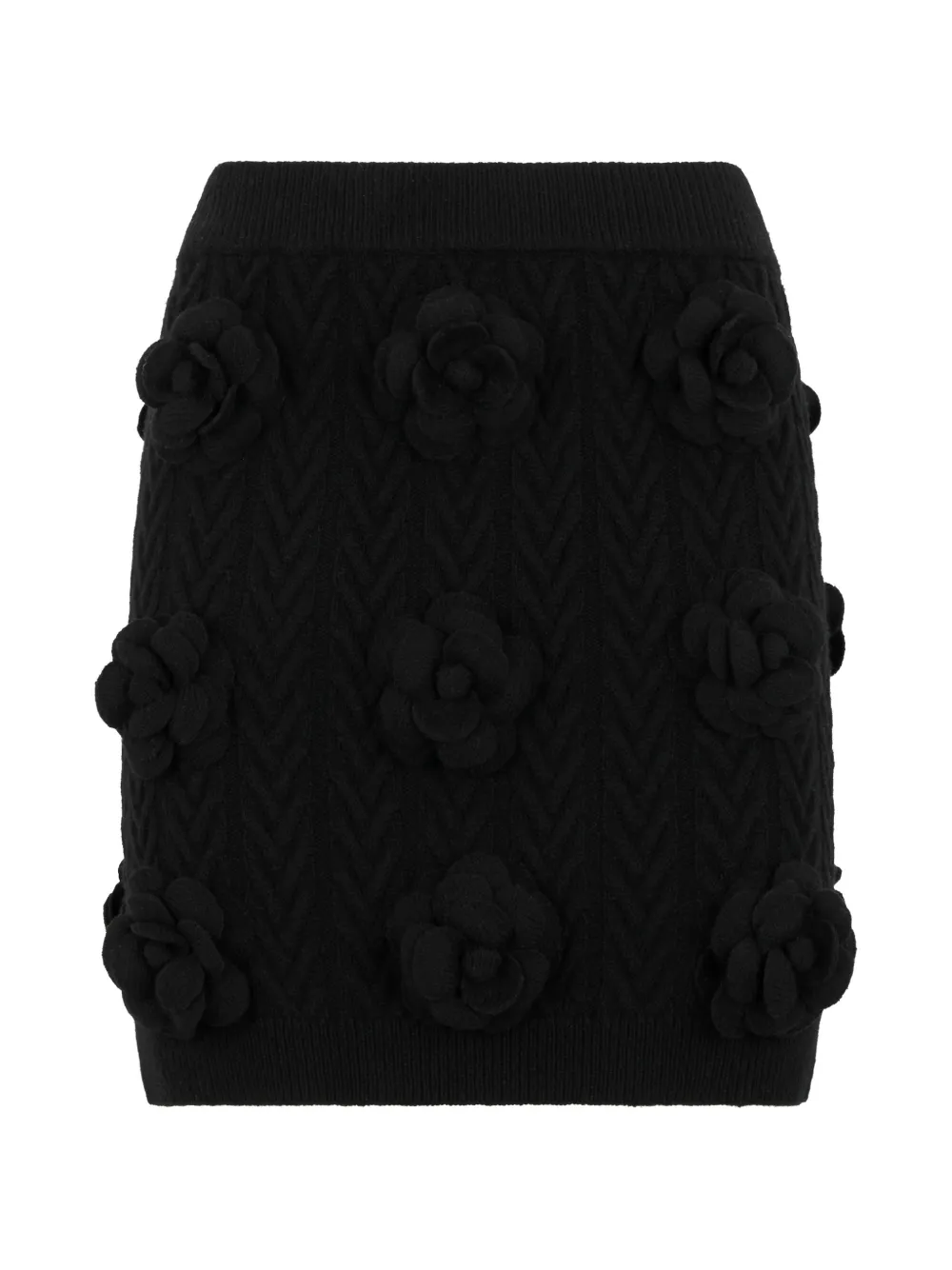 Philipp Plein Minigonna a fiori - Nero
