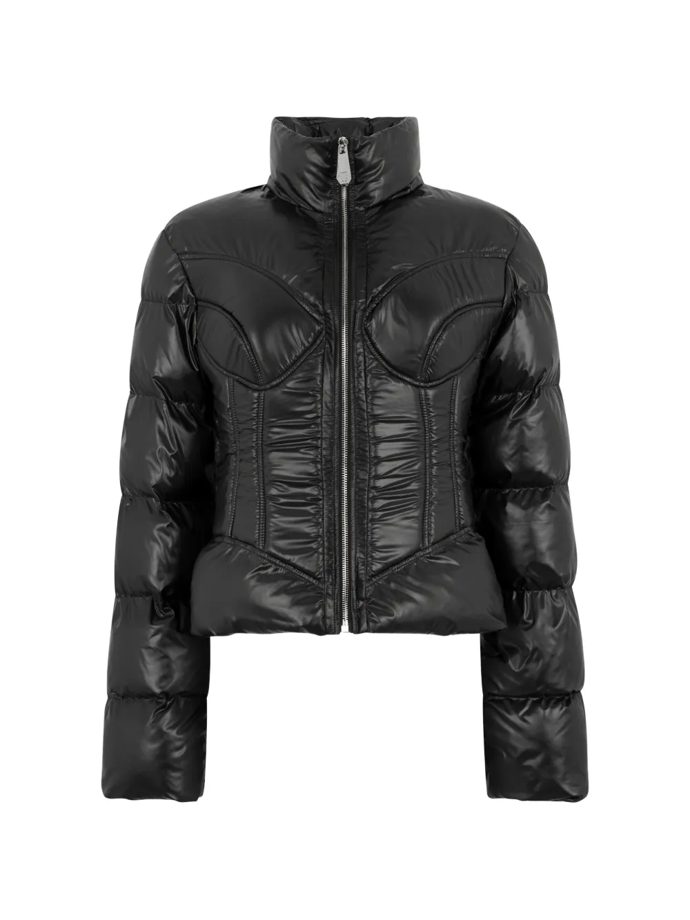 Philipp Plein Wattierte Jacke im Corsage-Style - Schwarz