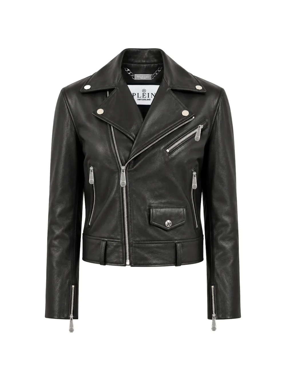 Philipp Plein Rocket Bikerjacke - Schwarz