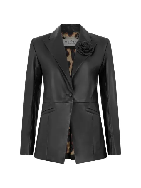 Philipp Plein skinnblazer med blomapplikation