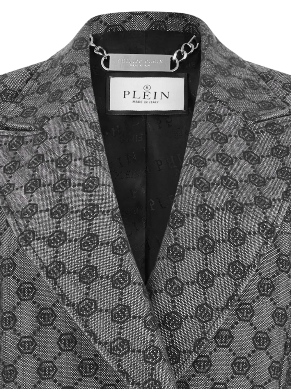 Philipp Plein Blazer met dubbele rij knopen en monogram Zwart