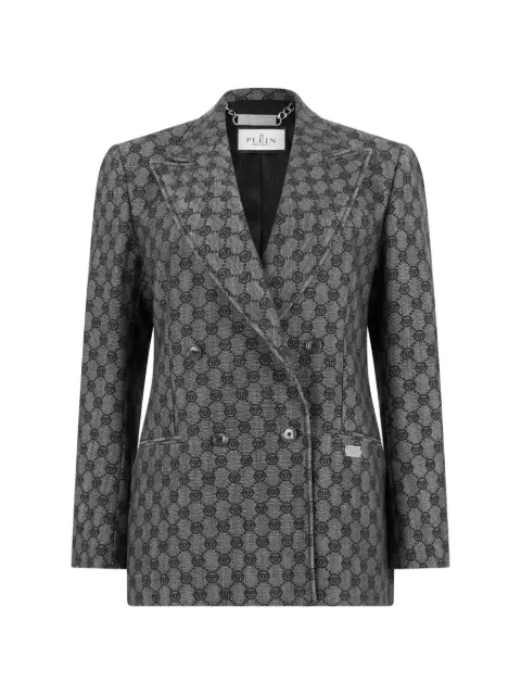 Philipp Plein blazer croisé à monogramme 