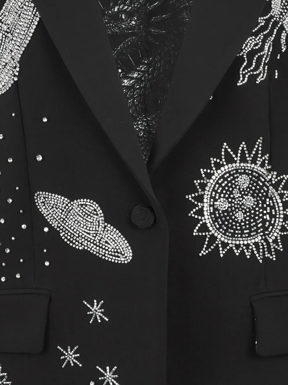 Philipp Plein Blazer verfraaid met kristallen Zwart