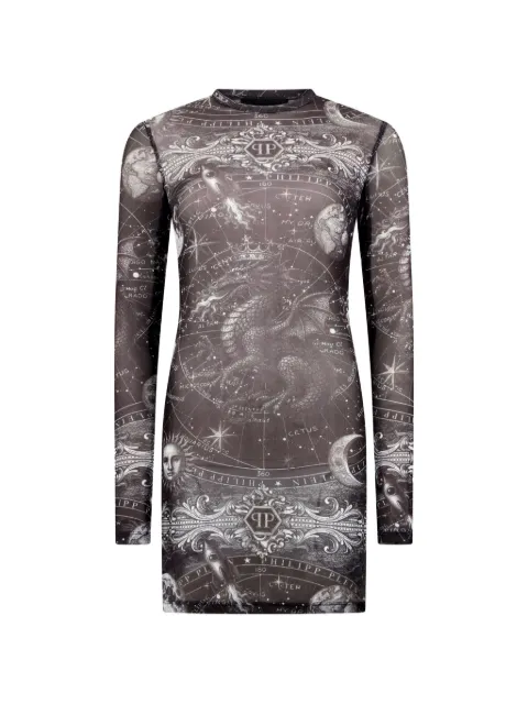 Philipp Plein tulle mini dress Zodiac