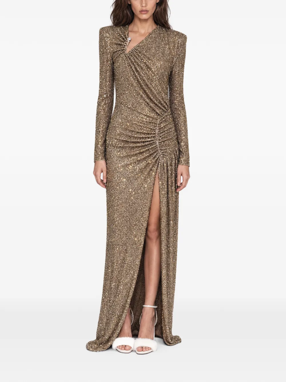 Philipp Plein Maxi-jurk met stras Goud