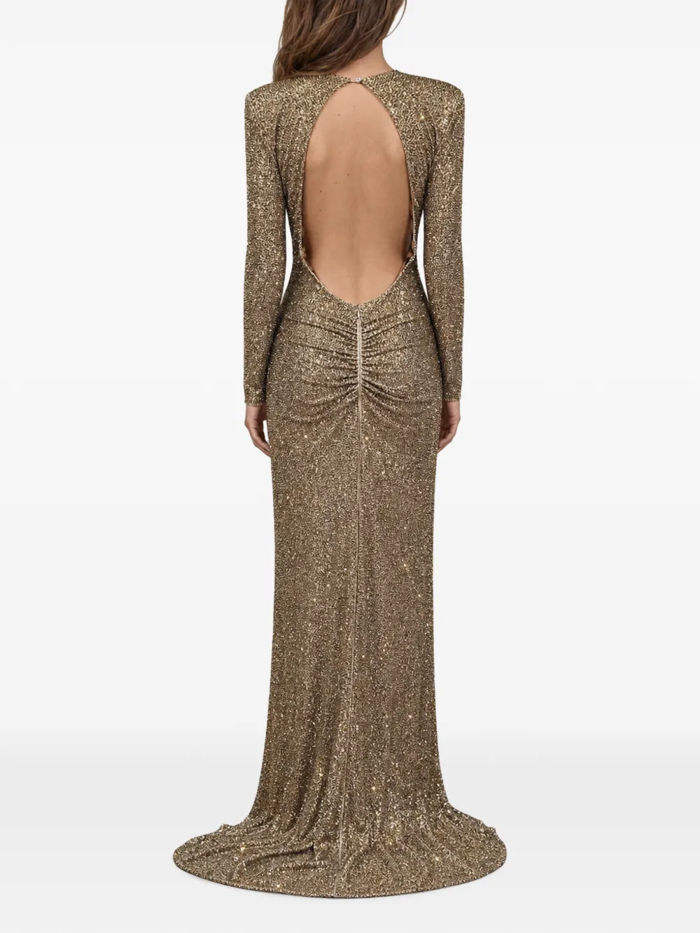 Philipp Plein Maxi-jurk met stras Goud
