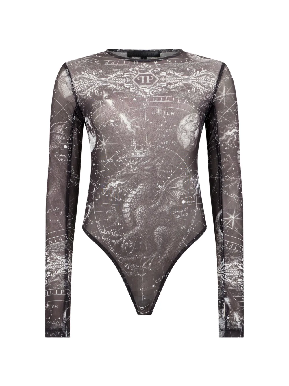 Philipp Plein Body con stampa - Nero