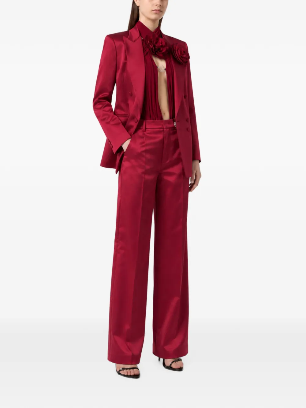 Philipp Plein Dame Fit broek Rood