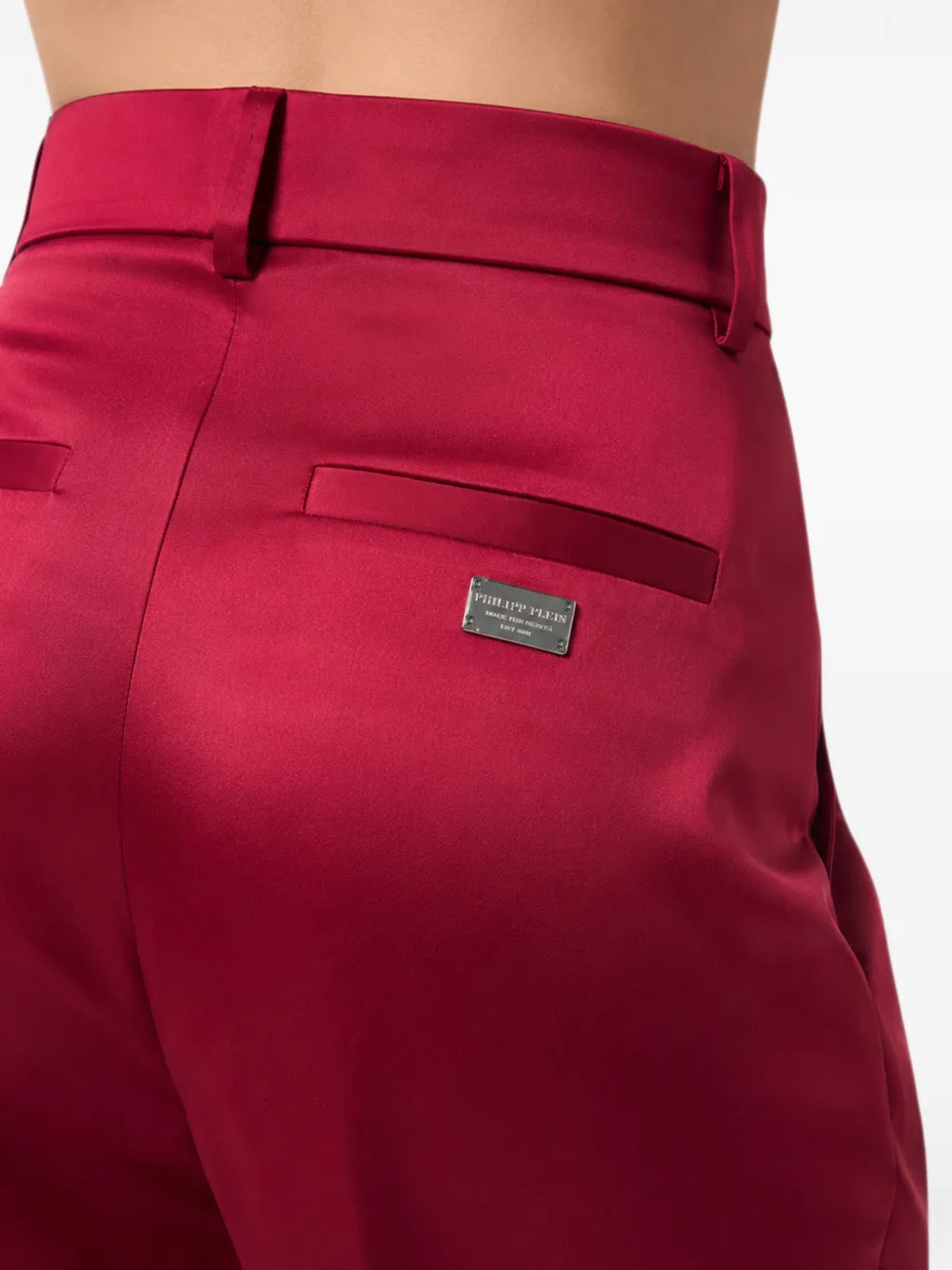 Philipp Plein Dame Fit broek Rood