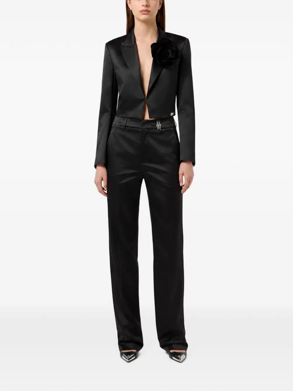 Philipp Plein Straight broek Zwart