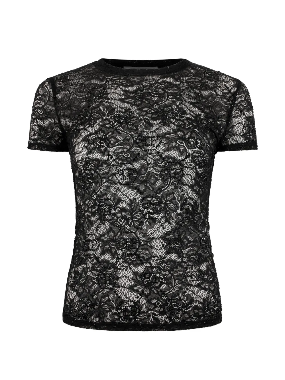 Philipp Plein T-shirt con strass - Nero