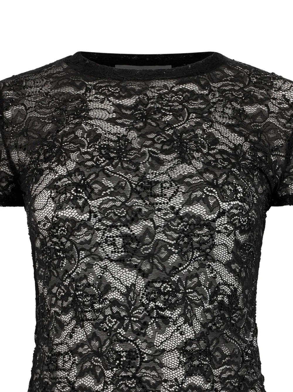 Philipp Plein T-shirt verfraaid met stras Zwart