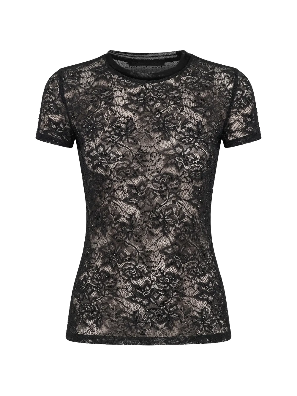 Philipp Plein T-shirt con strass - Nero